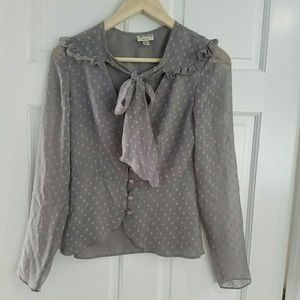 DONATING SOON💙 Alice Temperley Swiss Dot Blouse